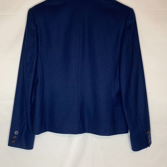 Vintage Pendleton 100% Pure Virgin Wool Navy Blazer size 8 - Picture 3 of 12